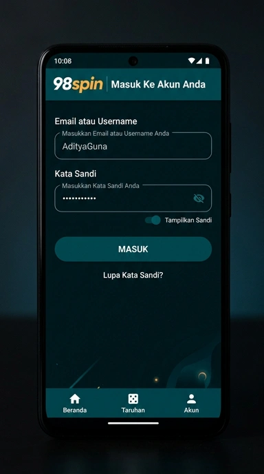 Masuk Akun 98spin di Android dengan Mudah