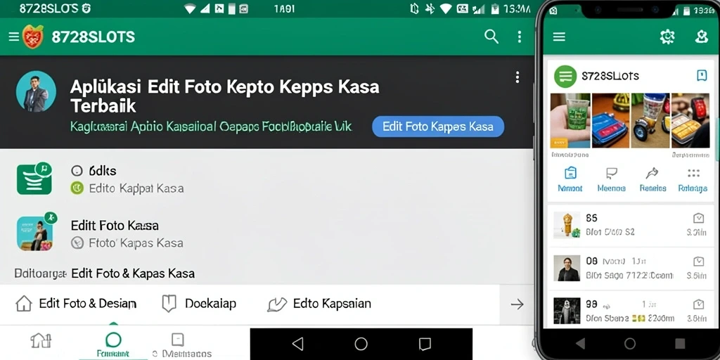 Tampilan antarmuka aplikasi Edit Foto Kertas Kaca yang intuitif.