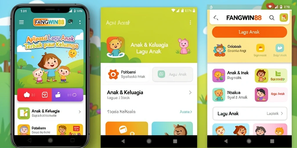 Antarmuka sederhana dengan koleksi lagu anak yang menyenangkan.