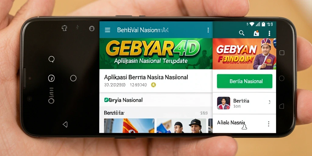 Tampilan antarmuka GEBYAR4D yang informatif dan mudah digunakan.