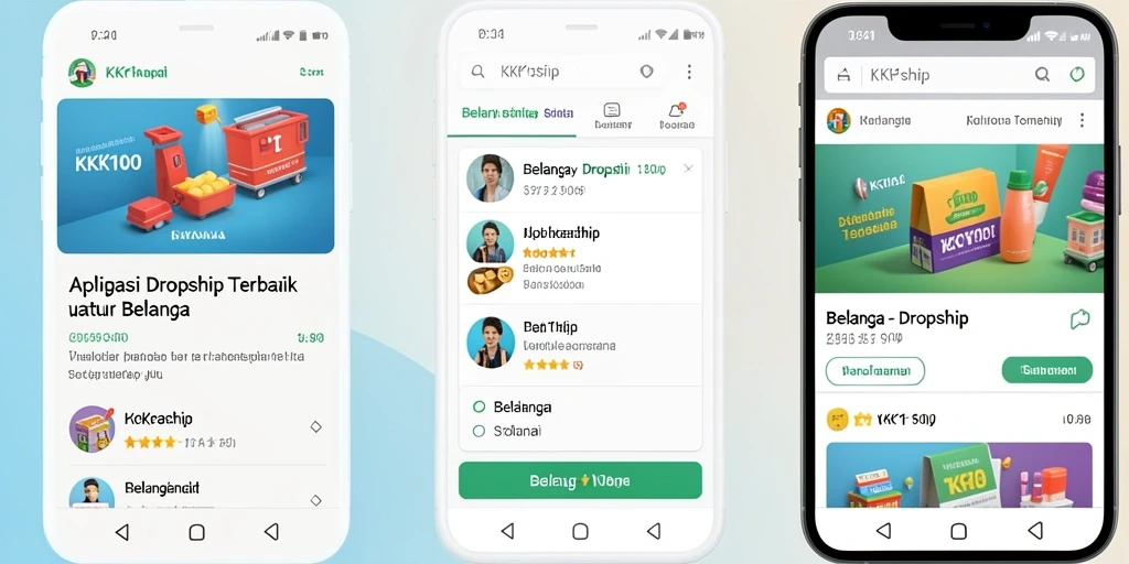 Antarmuka intuitif KPK100 untuk aplikasi dropship.